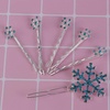 image:imageBeaupretty 6 Pieces Rhinestones Snowflake Hair Clips Winter Snowflake Hairpins Snowflake Bobby Pins Wedding Hair Clips Barrettes Christmas Hair Accessories for Women GirlsBlue