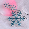 image:imageBeaupretty 6 Pieces Rhinestones Snowflake Hair Clips Winter Snowflake Hairpins Snowflake Bobby Pins Wedding Hair Clips Barrettes Christmas Hair Accessories for Women GirlsBlue