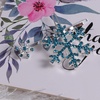 image:imageBeaupretty 6 Pieces Rhinestones Snowflake Hair Clips Winter Snowflake Hairpins Snowflake Bobby Pins Wedding Hair Clips Barrettes Christmas Hair Accessories for Women GirlsBlue