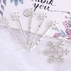 image:imageBeaupretty 6 Pieces Rhinestones Snowflake Hair Clips Winter Snowflake Hairpins Snowflake Bobby Pins Wedding Hair Clips Barrettes Christmas Hair Accessories for Women GirlsSilver