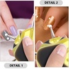 image:imageBeaupretty 6 in 1 Circular Dotting Tools 2pcs Nail Design Dotting Pen Nail Art Tip Dot Painting Tracing Manicure Tool for Nail Salon Home Use