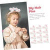 image:imageBeaupretty 60 Pcs Creative Rabbit Ear Hair Clips for Diy Projects  Colorful Bunny Ear Hair Accessories for Kids and Girls