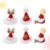 image:imageBeaupretty 6PCS Christmas Hat Hairclips Deer Snowflake Beard Decor Xmas Hat Barrette Holiday Alligator Hair Accessories for Women Girls
