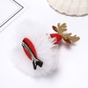 image:imageBeaupretty 6PCS Christmas Hat Hairclips Deer Snowflake Beard Decor Xmas Hat Barrette Holiday Alligator Hair Accessories for Women Girls
