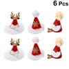 image:imageBeaupretty 6PCS Christmas Hat Hairclips Deer Snowflake Beard Decor Xmas Hat Barrette Holiday Alligator Hair Accessories for Women Girls