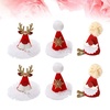 image:imageBeaupretty 6PCS Christmas Hat Hairclips Deer Snowflake Beard Decor Xmas Hat Barrette Holiday Alligator Hair Accessories for Women Girls