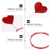 image:imageBeaupretty 6PCS Valentines Day Headband Heart Shaped Red Sequin Love shaped Boppers Hair Hoop Hair Clasp for Women Girls