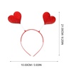 image:imageBeaupretty 6PCS Valentines Day Headband Heart Shaped Red Sequin Love shaped Boppers Hair Hoop Hair Clasp for Women Girls
