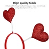 image:imageBeaupretty 6PCS Valentines Day Headband Heart Shaped Red Sequin Love shaped Boppers Hair Hoop Hair Clasp for Women Girls
