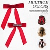 image:imageBeaupretty 6PCS Velvet Bow Hair Clip Hair Bows Clips Christmas Barrette Ribbon Xmas Ponytail Holder Accessories for Girls Women