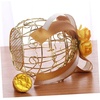 image:imageBeaupretty 6pcs Birdcage Shape Tinplate Candy Box Elegant Wedding Favor Containers for Sweets Treats and Decorative Hollow Chocolate Cases Golden FinishGolden