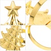 image:imageBeaupretty 6pcs Christmas Tree Napkin Rings Small Xmas Tree Napkin Buckles Holders Ornaments for Wedding Dinner Table Decor Golden680X500X440CM