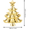 image:imageBeaupretty 6pcs Christmas Tree Napkin Rings Small Xmas Tree Napkin Buckles Holders Ornaments for Wedding Dinner Table Decor Golden680X500X440CM