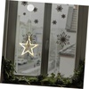 image:imageBeaupretty 8 LED Star Lights Christmas Hanging Window Lights with Suction Cup Battery Operated Xmas Lights for Indoor Bedroom Decoration Warm WhiteWarm White Light