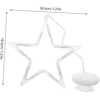 image:imageBeaupretty 8 LED Star Lights Christmas Hanging Window Lights with Suction Cup Battery Operated Xmas Lights for Indoor Bedroom Decoration Warm WhiteWarm White Light