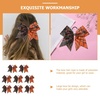 image:imageBeaupretty 8 Pcs Halloween Bow Knot Hair Ties Spider Web Hair Bands Stretchy Ponytail Holders for Girls Toddlers Kids