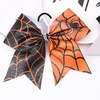 image:imageBeaupretty 8 Pcs Halloween Bow Knot Hair Ties Spider Web Hair Bands Stretchy Ponytail Holders for Girls Toddlers Kids