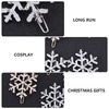 image:imageBeaupretty 8 Pieces Christmas Snowflake Hairpins Blue Rhinestone Snowflake Hair Clips Metal Bobby Pins Winter Barrettes for Women Girls