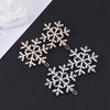 image:imageBeaupretty 8 Pieces Christmas Snowflake Hairpins Blue Rhinestone Snowflake Hair Clips Metal Bobby Pins Winter Barrettes for Women Girls