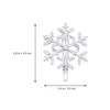 image:imageBeaupretty 8 Pieces Christmas Snowflake Hairpins Blue Rhinestone Snowflake Hair Clips Metal Bobby Pins Winter Barrettes for Women Girls