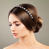image:imageBeaupretty 8pcs Flower Hair Accessories Plastic Headbands for Summer Teens Broken Hair Bands