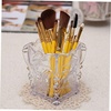 image:imageBeaupretty Acrylic Makeup Brush Holder Cup Black Butterfly Carved Cosmetic Brush Pot Organizer Makeup Container for Vanity Desk Bathroom 393 X 314 X 314 inTransparent