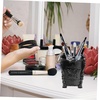 image:imageBeaupretty Acrylic Makeup Brush Holder Cup Black Butterfly Carved Cosmetic Brush Pot Organizer Makeup Container for Vanity Desk Bathroom 393 X 314 X 314 inBlack
