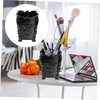 image:imageBeaupretty Acrylic Makeup Brush Holder Cup Black Butterfly Carved Cosmetic Brush Pot Organizer Makeup Container for Vanity Desk Bathroom 393 X 314 X 314 inBlack