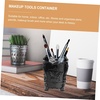 image:imageBeaupretty Acrylic Makeup Brush Holder Cup Black Butterfly Carved Cosmetic Brush Pot Organizer Makeup Container for Vanity Desk Bathroom 393 X 314 X 314 inBlack