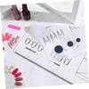 image:imageBeaupretty Acrylic Nail Training Mat Manicure Art Practice Mat Silicone Trainer Sheet Practice Pad Nail Tool for Acrylic Fingernails