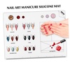 image:imageBeaupretty Acrylic Nail Training Mat Manicure Art Practice Mat Silicone Trainer Sheet Practice Pad Nail Tool for Acrylic Fingernails