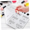 image:imageBeaupretty Acrylic Nail Training Mat Manicure Art Practice Mat Silicone Trainer Sheet Practice Pad Nail Tool for Acrylic Fingernails