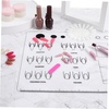 image:imageBeaupretty Acrylic Nail Training Mat Manicure Art Practice Mat Silicone Trainer Sheet Practice Pad Nail Tool for Acrylic Fingernails