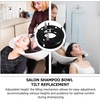image:imageBeaupretty Adjustable Ceramic Shampoo Basin for Salon Washing Hair Bed with Tilt Mechanism and Rubber Seal 433X807X433 Inches