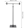 image:imageBeaupretty Adjustable Height TShaped Poster Stand Retractable Advertising Display Rack Portable Tabletop Sign Holder for Office Retail Trade Shows 1771X1181X551In