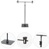 image:imageBeaupretty Adjustable Height TShaped Poster Stand Retractable Advertising Display Rack Portable Tabletop Sign Holder for Office Retail Trade Shows 1771X1181X551In