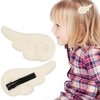 image:imageBeaupretty Angel Wings Hair Clips Cartoon Hair Clips Cute Adorable Hair Barrettes Plush Non Slip Hair Clamps Barrettes for Girls and Women White