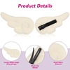 image:imageBeaupretty Angel Wings Hair Clips Cartoon Hair Clips Cute Adorable Hair Barrettes Plush Non Slip Hair Clamps Barrettes for Girls and Women White