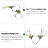 image:imageBeaupretty Antlers Headband Christmas Antler Flower Branches with Cat Ear Headpieces Party Decorations for Women