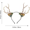 image:imageBeaupretty Antlers Headband Christmas Antler Flower Branches with Cat Ear Headpieces Party Decorations for Women