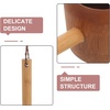 image:imageBeaupretty Bamboo Water Ladle 98 Inch Shower Scoop Bath Rinse Cup Ergonomic Handle Wooden Bath Scoop for Hair Washing and Bathroom Use