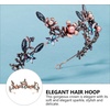 image:imageBeaupretty Baroque 1 Pc Korean Style Forest Crown Artificial Flower Headpieces Vintage Tiara and Crowns for Women Tiara Wedding Retro Bridal Prom Photo Prop Alloy Props Bride