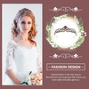 image:imageBeaupretty Baroque Crown Headband Wedding Bridal Crystal Crown Halloween Gemstone Tiara for Women Girls Supplies GoldenRed
