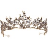 image:imageBeaupretty Baroque Crown Tiara Dragonfly Crown Retro Bridal Vintage Crystal Headband Gemstone Wedding Headpiece Headwear