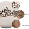 image:imageBeaupretty Baroque Crown Tiara Dragonfly Crown Retro Bridal Vintage Crystal Headband Gemstone Wedding Headpiece Headwear