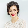 image:imageBeaupretty Baroque Queen Crown Crystal Wedding Crown for Women Gothic Baroque Crown Vintage Headband Luxury Headpiece for Wedding Prom Halloween CostumeBlack
