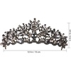 image:imageBeaupretty Baroque Queen Crown Crystal Wedding Crown for Women Gothic Baroque Crown Vintage Headband Luxury Headpiece for Wedding Prom Halloween CostumeBlack