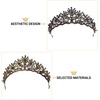 image:imageBeaupretty Baroque Queen Crown Crystal Wedding Crown for Women Gothic Baroque Crown Vintage Headband Luxury Headpiece for Wedding Prom Halloween CostumeBlack