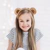 image:imageBeaupretty Bear Ears Headband Cute Plush Animal Ears Headband Party Headwear Women Spa for Women GirlsBlack RedBrown