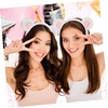 image:imageBeaupretty Bear Ears Headband Cute Plush Animal Ears Headband Party Headwear Women Spa for Women GirlsBlack RedWhite Pink